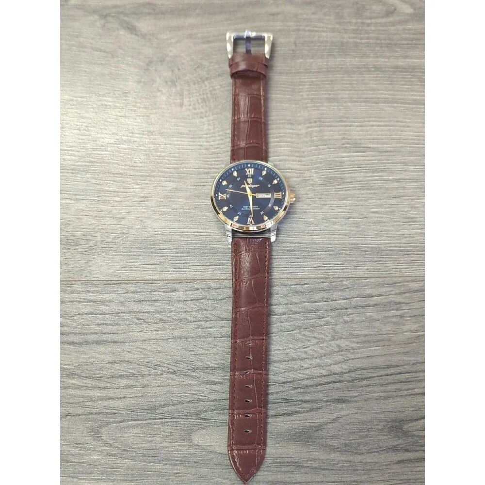 Poedagar Men's Wrist Watch Real Leather Strap